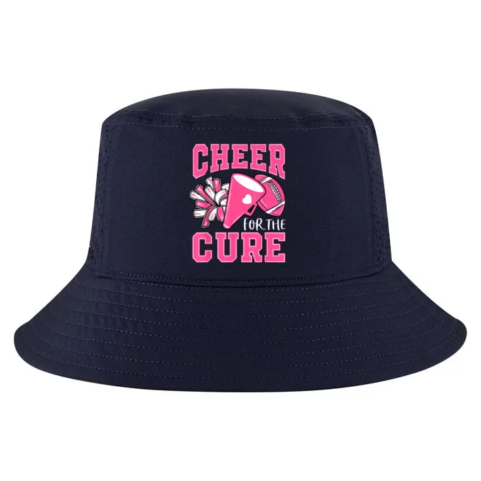 Cheer For The Cure Breast Cancer Awareness Cheerleader Funny Cool Comfort Performance Bucket Hat