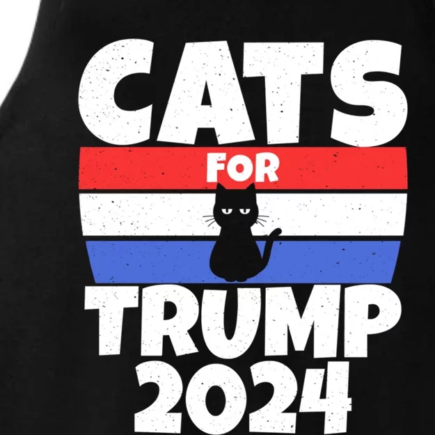 Cats For Trump 2024 Cat Owner Republican Cute Gift Ladies Tri-Blend Wicking Tank