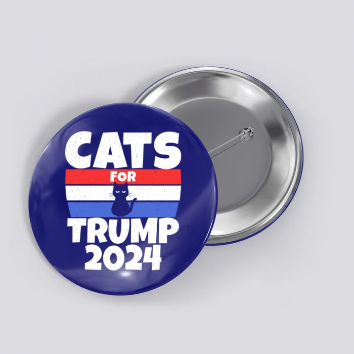 Cats For Trump 2024 Cat Owner Republican Cute Gift Button