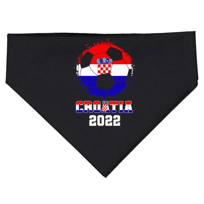 Croatia Football Team - Croatian Flag Football Soccer Fans USA-Made Doggie Bandana