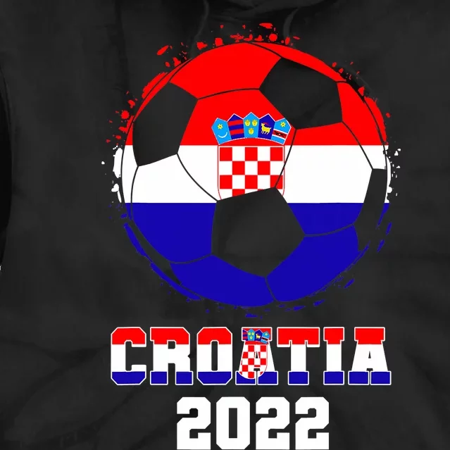 Croatia Football Team - Croatian Flag Football Soccer Fans Tie Dye Hoodie