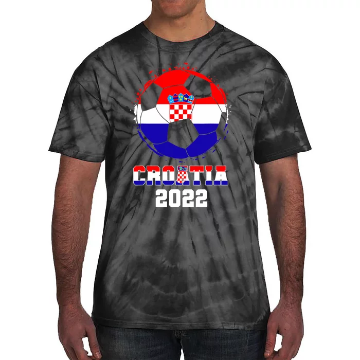 Croatia Football Team - Croatian Flag Football Soccer Fans Tie-Dye T-Shirt