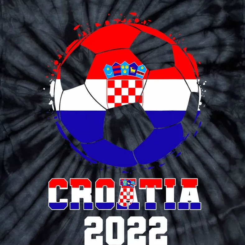 Croatia Football Team - Croatian Flag Football Soccer Fans Tie-Dye T-Shirt