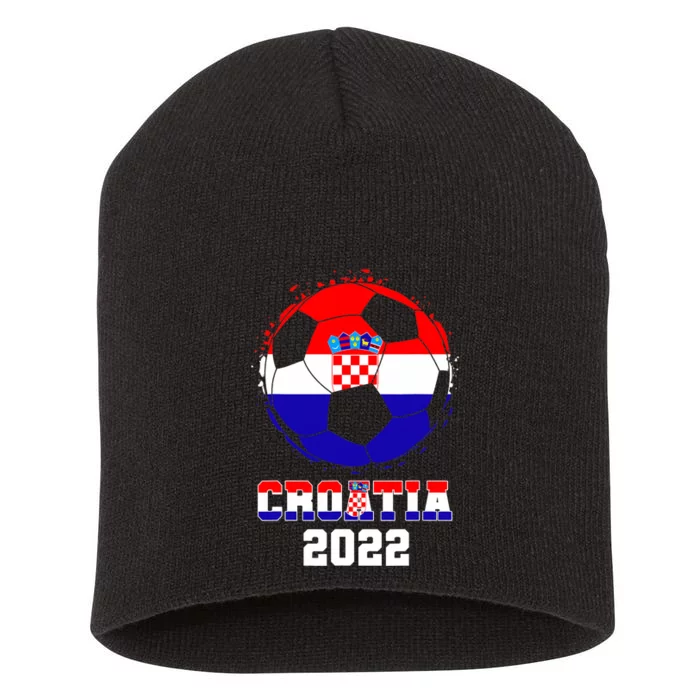 Croatia Football Team - Croatian Flag Football Soccer Fans Short Acrylic Beanie