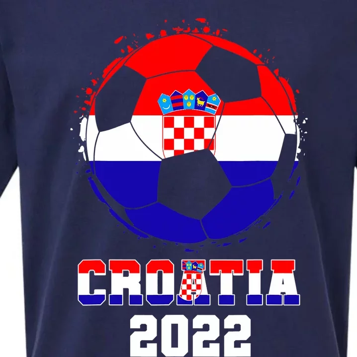 Croatia Football Team - Croatian Flag Football Soccer Fans Sueded Cloud Jersey T-Shirt