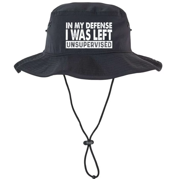 Cool Funny Tee In My Defense I Was Left Unsupervised Legacy Cool Fit Booney Bucket Hat