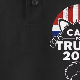 Cats For Trump 2024 Dry Zone Grid Performance Polo