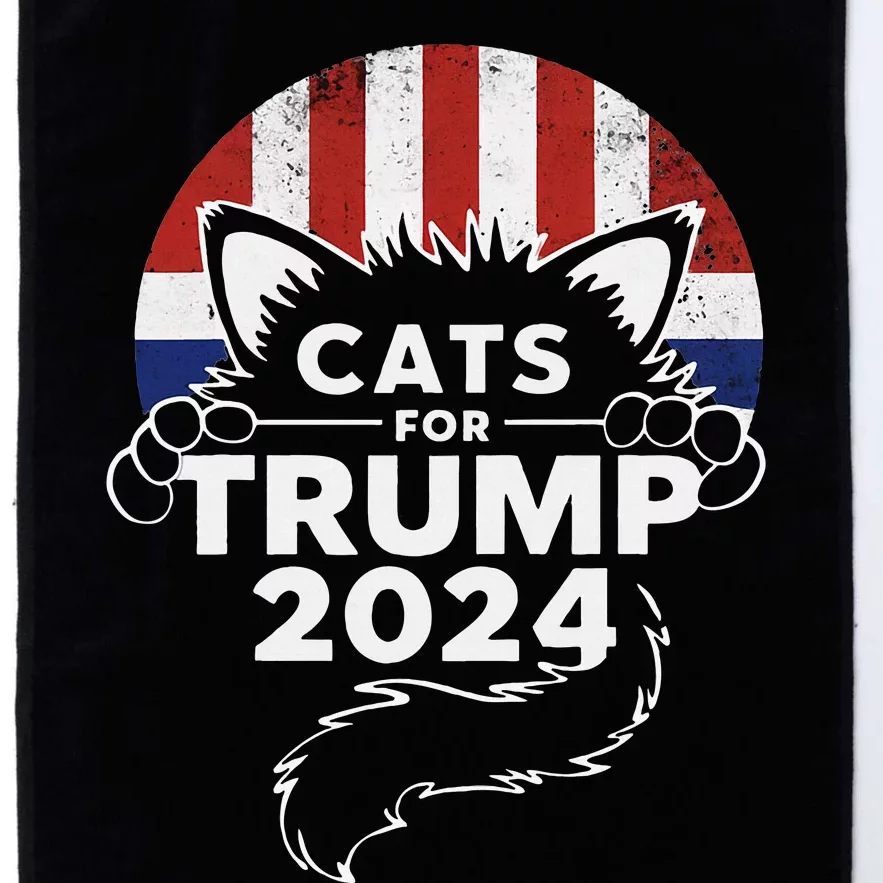 Cats For Trump 2024 Platinum Collection Golf Towel