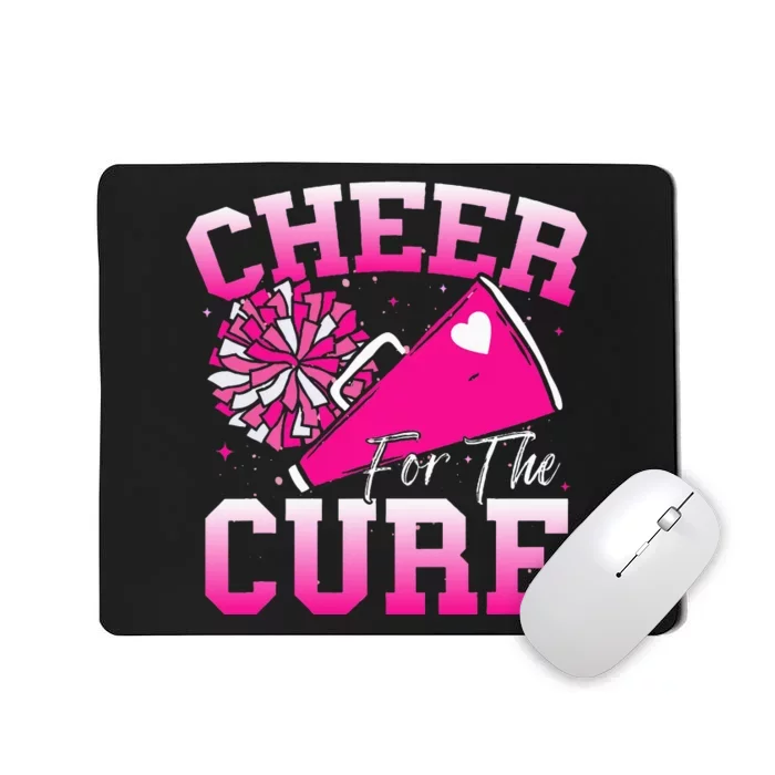 Cheer For The C.U.R.E Sport Breast Cancer Awareness Cheerleader Mousepad