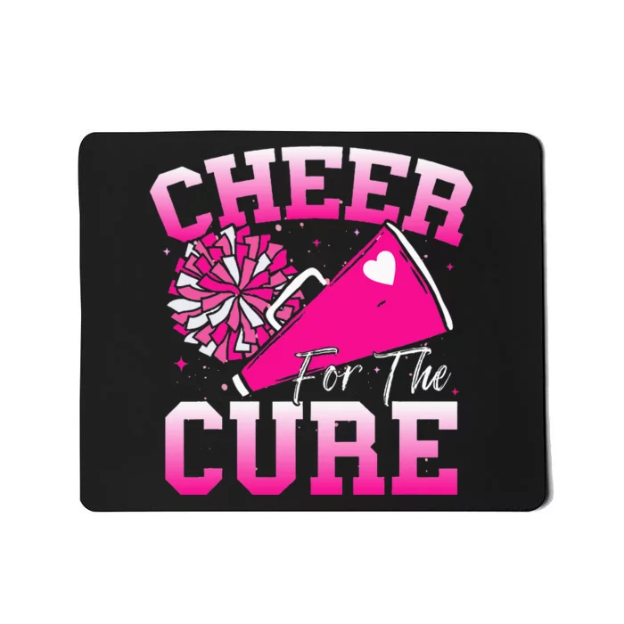 Cheer For The C.U.R.E Sport Breast Cancer Awareness Cheerleader Mousepad