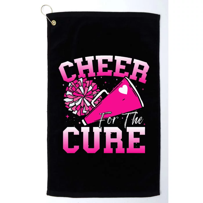 Cheer For The C.U.R.E Sport Breast Cancer Awareness Cheerleader Platinum Collection Golf Towel