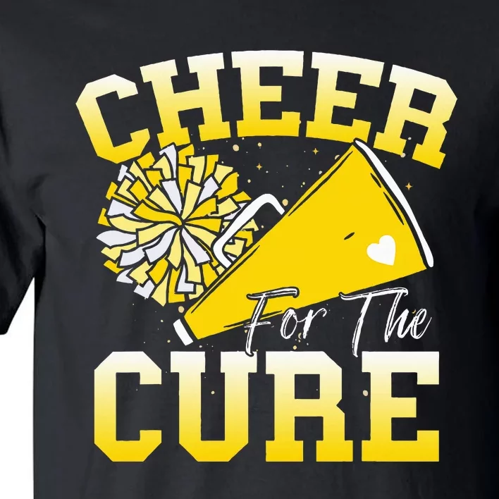 Cheer For The C.U.R.E Sport Childhood Cancer Awareness Cheer Tall T-Shirt