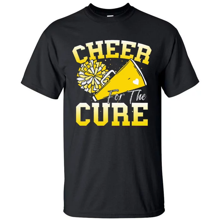 Cheer For The C.U.R.E Sport Childhood Cancer Awareness Cheer Tall T-Shirt