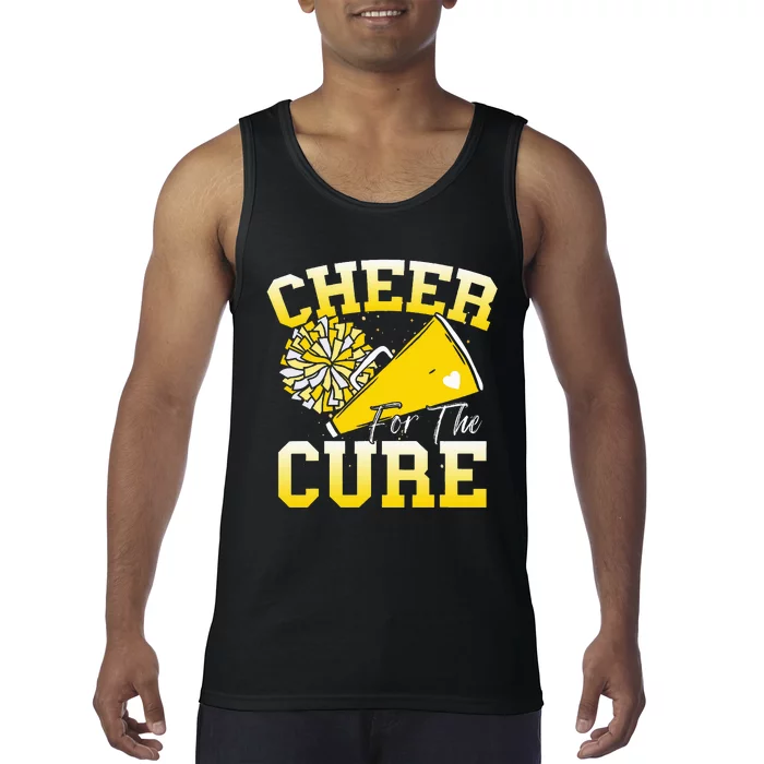 Cheer For The C.U.R.E Sport Childhood Cancer Awareness Cheer Tank Top