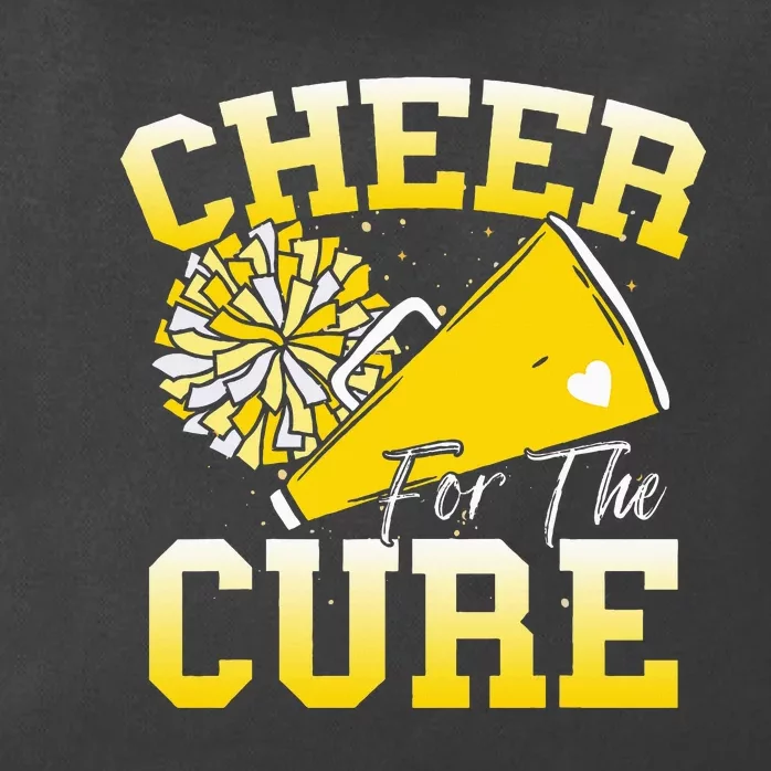 Cheer For The C.U.R.E Sport Childhood Cancer Awareness Cheer Zip Tote Bag