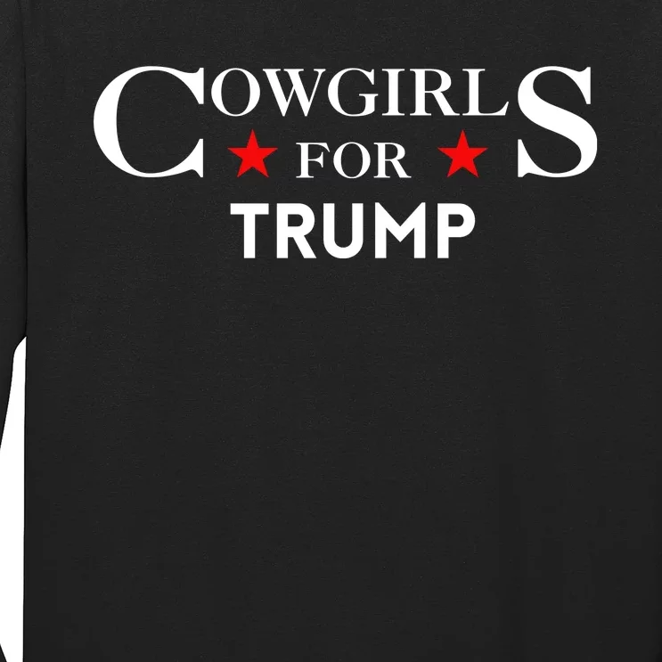 Cowgirls For Trump 2024 Long Sleeve Shirt