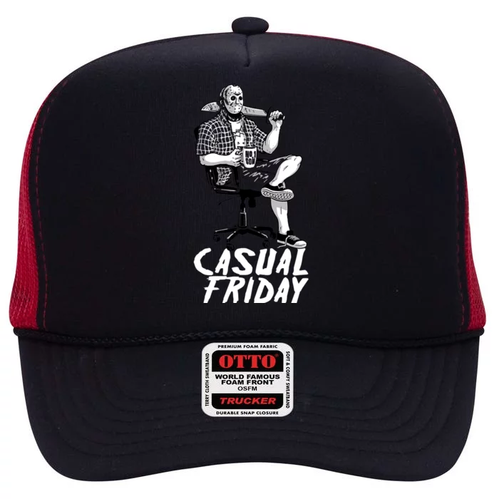 Casual Friday The 13th High Crown Mesh Trucker Hat