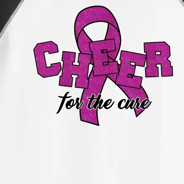 Cheer For The Cure Breast Cancer Awareness Ribbon Toddler Fine Jersey T-Shirt