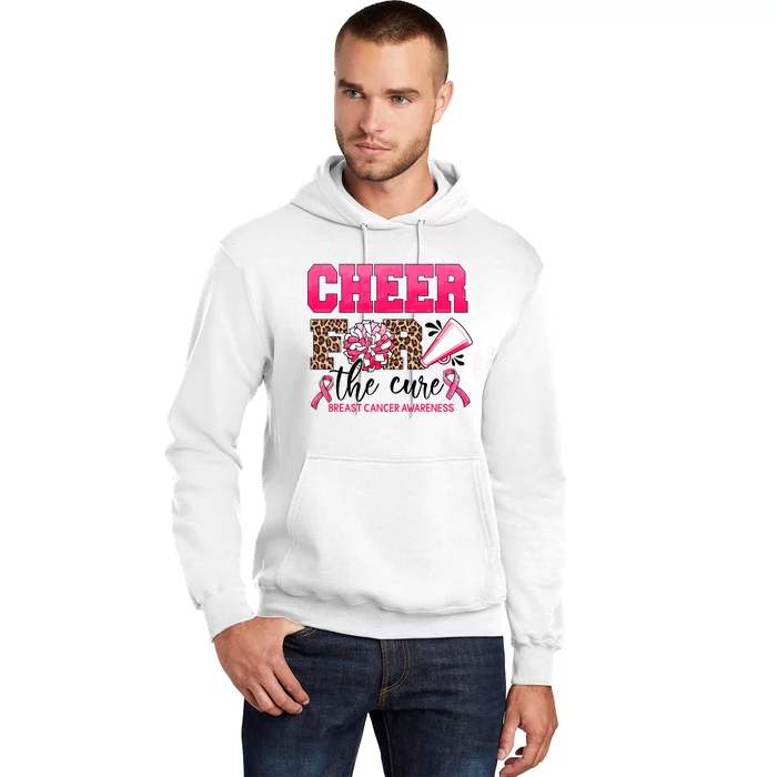 Cheer For The Cure Cheerleader Pink Ribbon Breast Cancer Hoodie