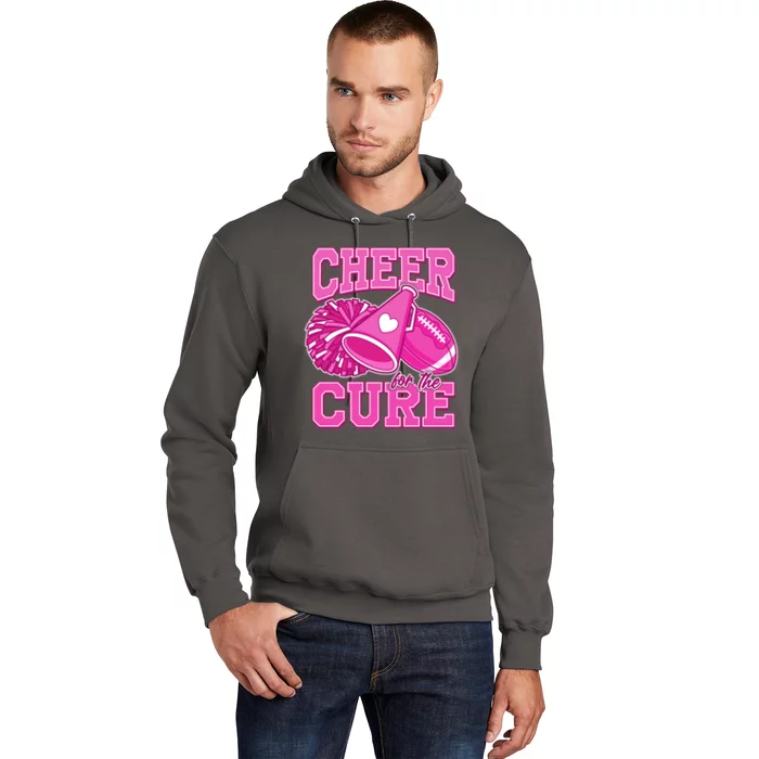 Cheer For The Cure Breast Cancer Awareness Cheerleader Hoodie