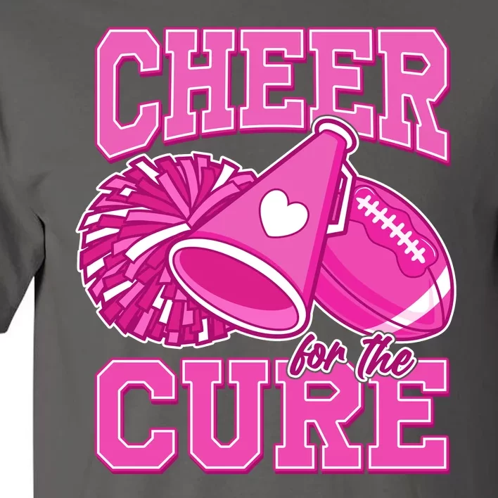 Cheer For The Cure Breast Cancer Awareness Cheerleader Tall T-Shirt