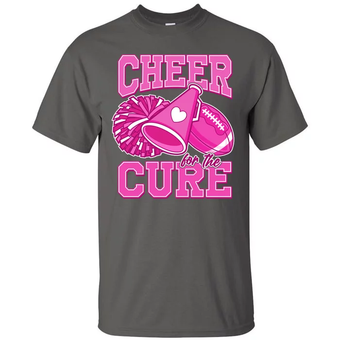 Cheer For The Cure Breast Cancer Awareness Cheerleader Tall T-Shirt