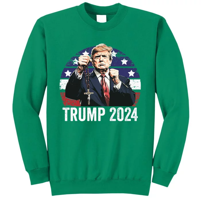 Catholics For Trump 2024 Rosary Election Sweatshirt