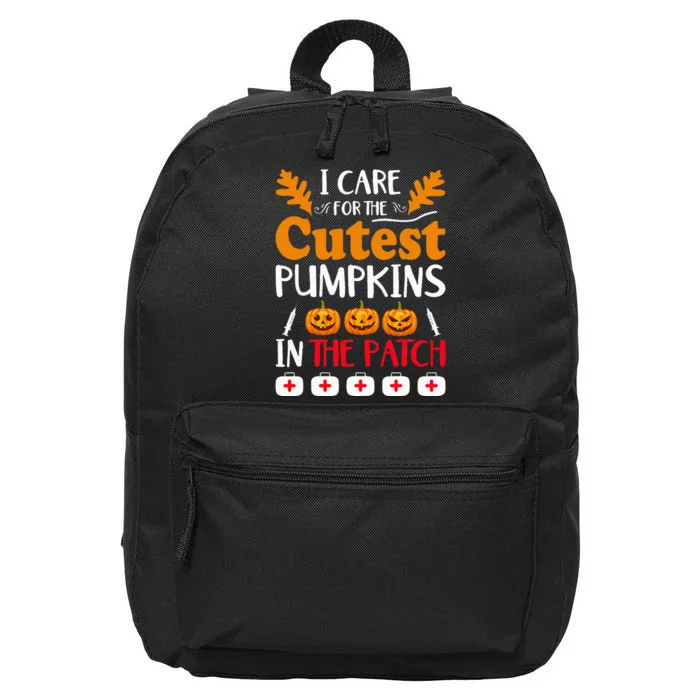 Caring for the Cutest Pumpkins Pediatric Nurse 16 in Basic Backpack