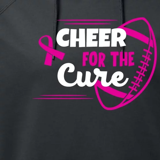 Cheer For The Cure Breast Cancer Awareness Performance Fleece Hoodie