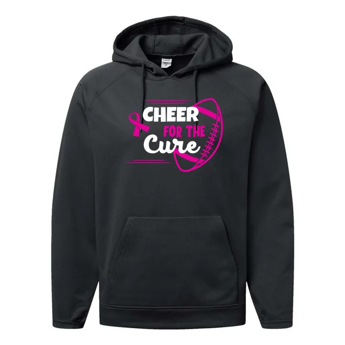 Cheer For The Cure Breast Cancer Awareness Performance Fleece Hoodie