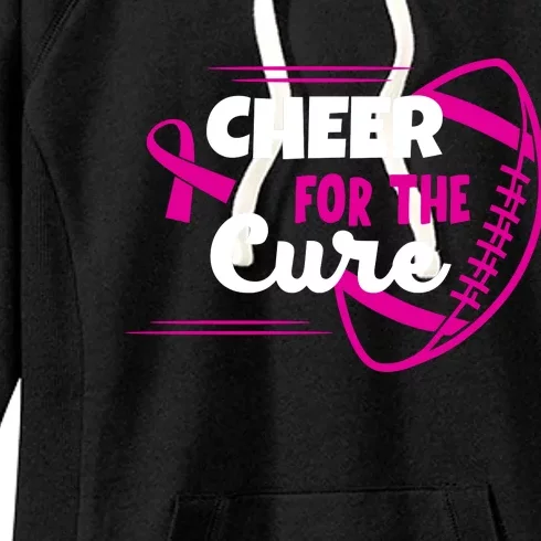 Cheer For The Cure Breast Cancer Awareness Women's Fleece Hoodie