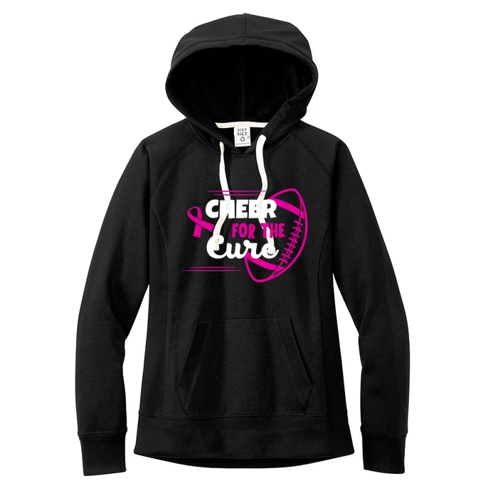 Cheer For The Cure Breast Cancer Awareness Women's Fleece Hoodie