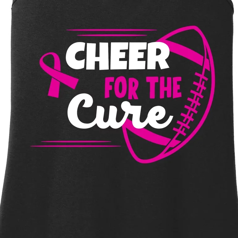 Cheer For The Cure Breast Cancer Awareness Ladies Essential Tank