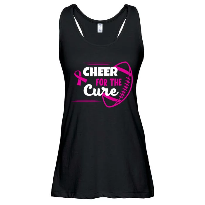 Cheer For The Cure Breast Cancer Awareness Ladies Essential Flowy Tank