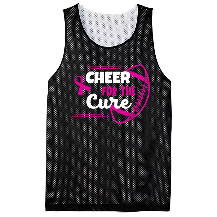 Cheer For The Cure Breast Cancer Awareness Mesh Reversible Basketball Jersey Tank