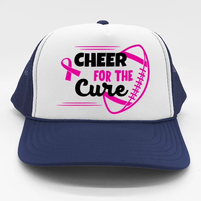 Cheer For The Cure Breast Cancer Awareness Trucker Hat