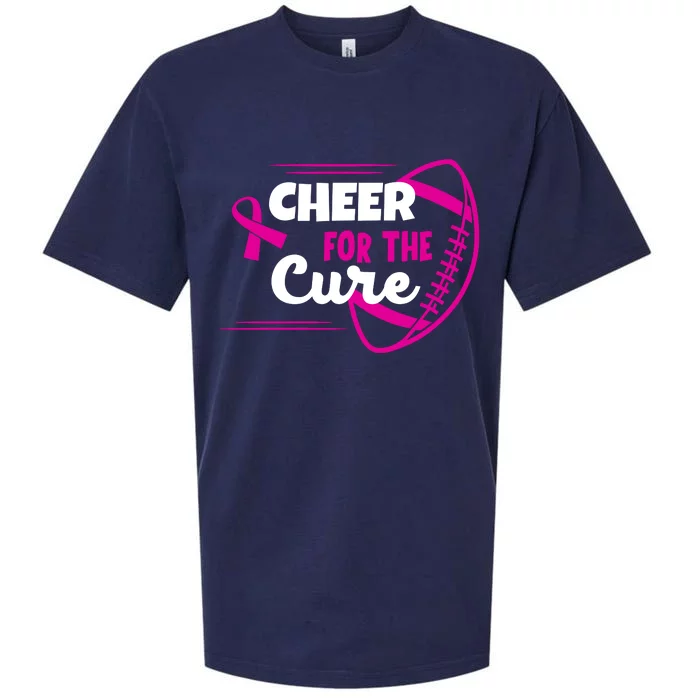 Cheer For The Cure Breast Cancer Awareness Sueded Cloud Jersey T-Shirt