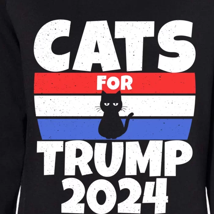 Cats For Trump 2024 Cat Owner Republican Cool Gift Womens California Wash Sweatshirt