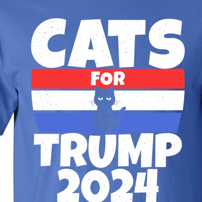 Cats For Trump 2024 Cat Owner Republican Cool Gift Tall T-Shirt