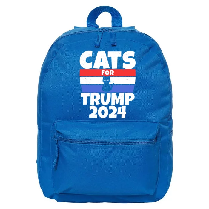 Cats For Trump 2024 Cat Owner Republican Cool Gift 16 in Basic Backpack