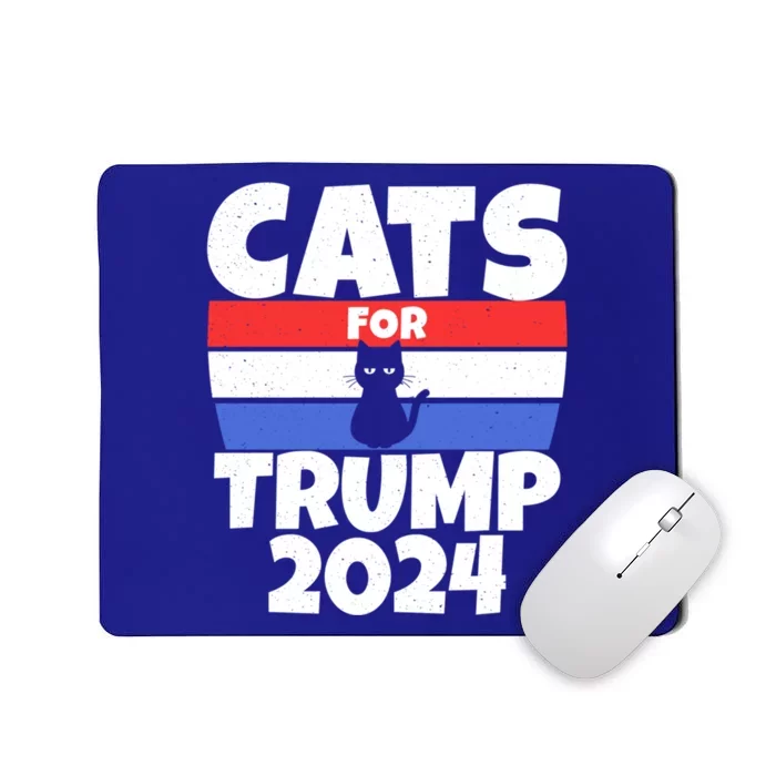 Cats For Trump 2024 Cat Owner Republican Cool Gift Mousepad