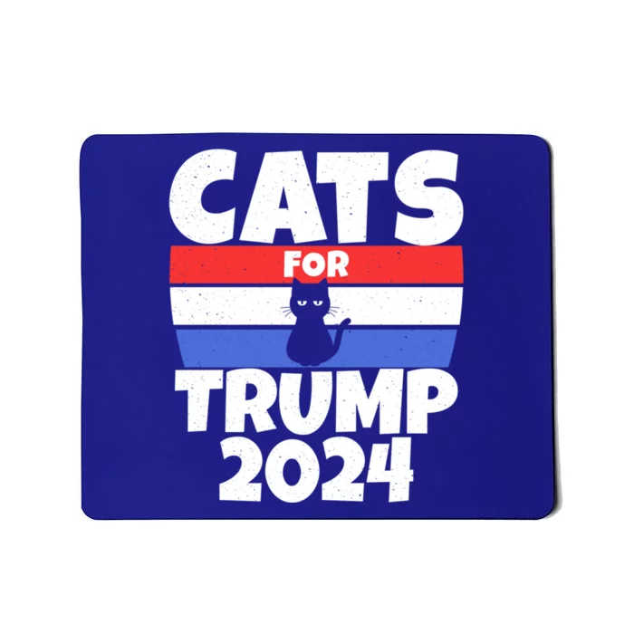 Cats For Trump 2024 Cat Owner Republican Cool Gift Mousepad