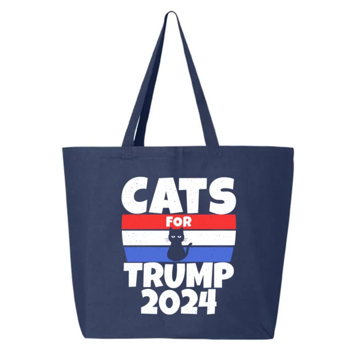 Cats For Trump 2024 Cat Owner Republican Cool Gift 25L Jumbo Tote