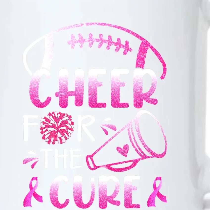 Cheer For The Cure Breast Cancer Awareness Black Color Changing Mug