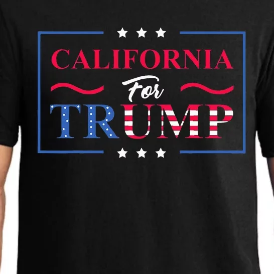 California For Trump Protrump Vote Republican Pajama Set