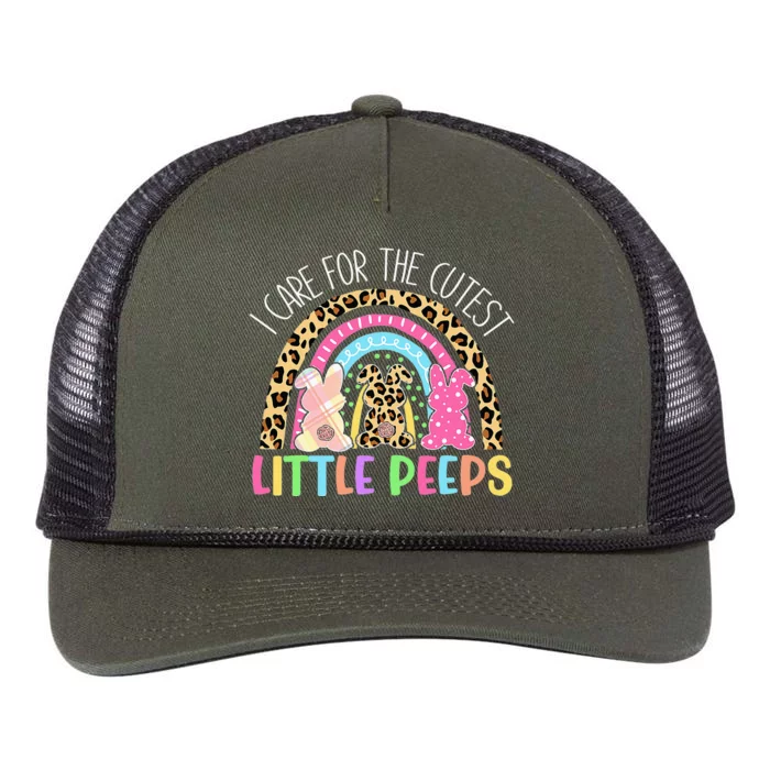 Care For The Cutest Little Bunnies NICU Nurse Retro Rope Trucker Hat Cap