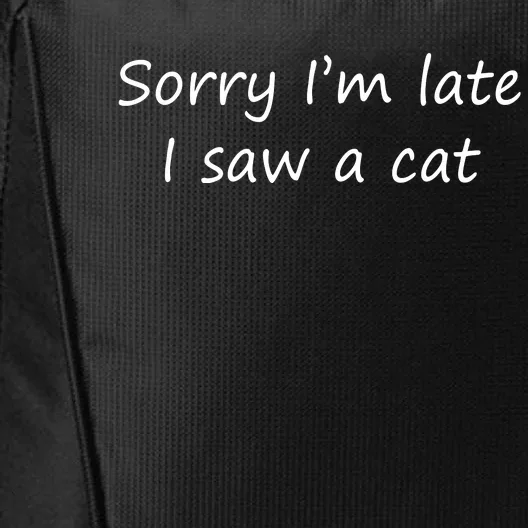 Cat Funny T City Backpack