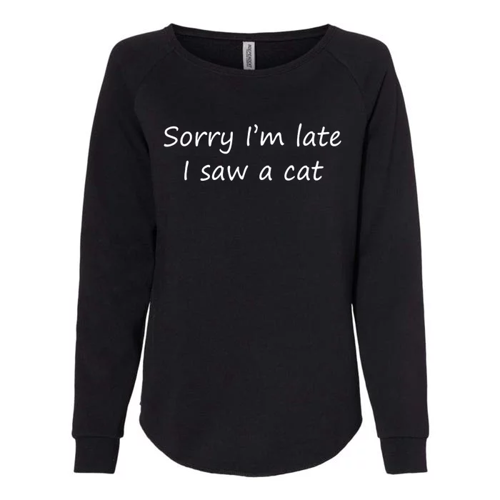 Cat Funny T Womens California Wash Sweatshirt