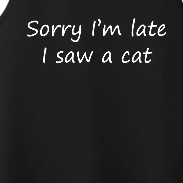 Cat Funny T Performance Tank