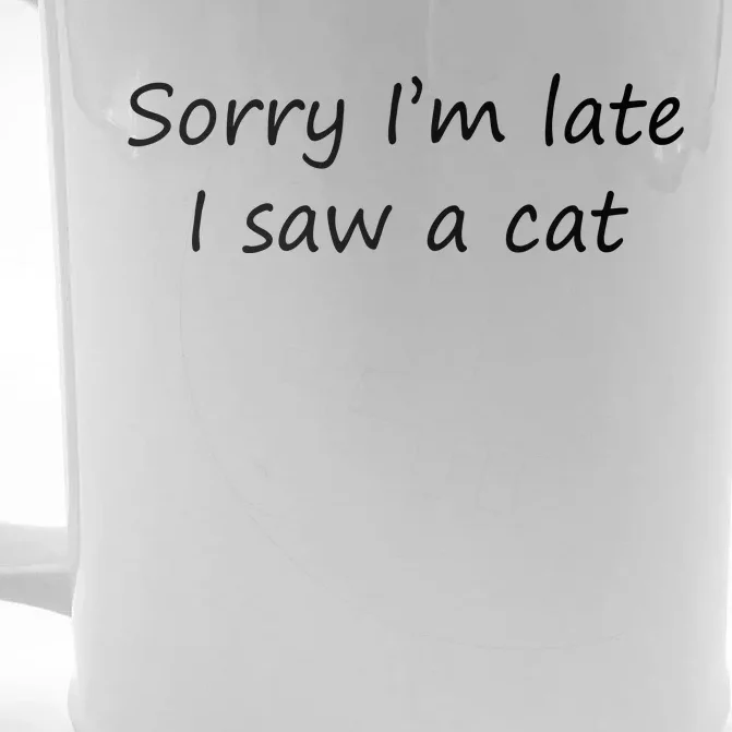 Cat Funny T Front & Back Beer Stein